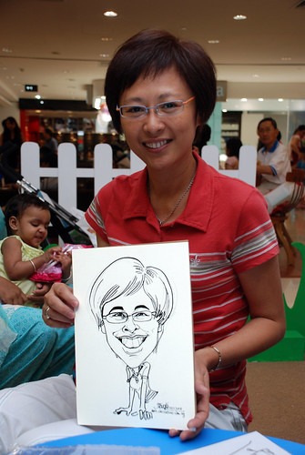 caricature live sketching for West Coast Plaza day 1 - 22