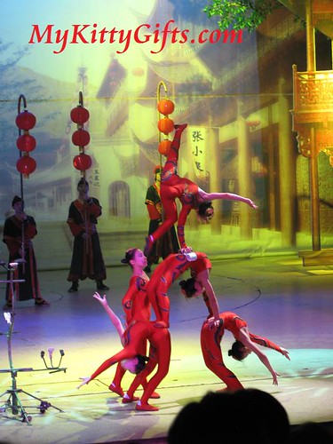 Hello Kitty's View of Acrobat Team Performance in HangZhou