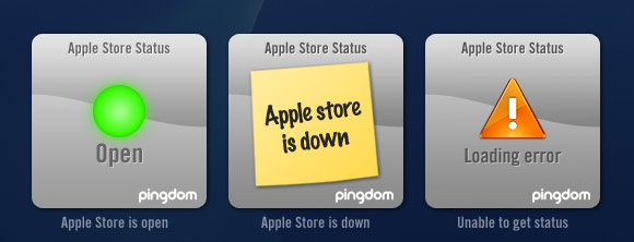 Apple Store Status widget screenshots