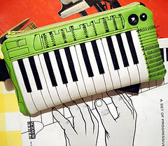 The ILITT-500 Keyboard Clutch Wallet- Neon Green