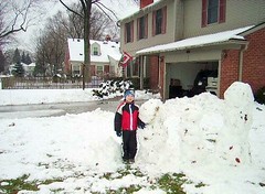 Building a snow family in Southeast Michigan