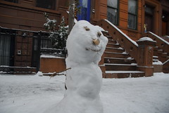 Snowman in Harlem