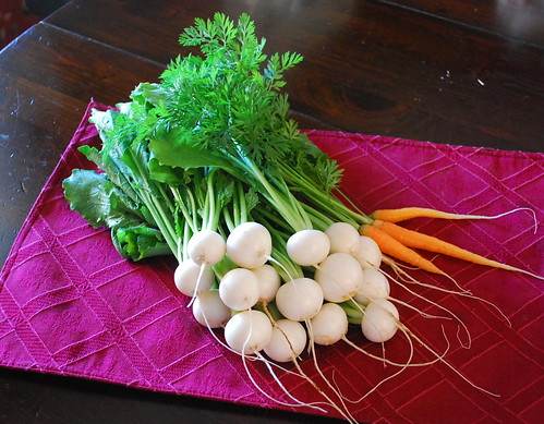 turnips and carrots