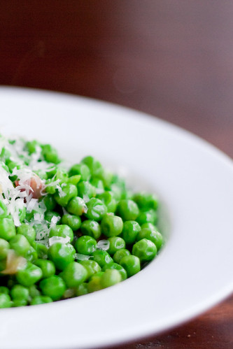 Peas with Pancetta and Parmesan