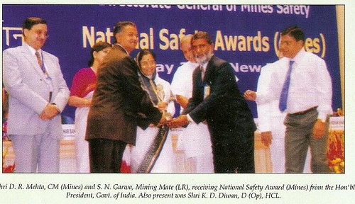 National Mines Safety Award to Khetri Copper Complex, Khetrinagar, Rajasthan, India. The Ministry of Labour and Employment, Govt. of India, organized National Safety awards for the year 2004, 2005, 2006 on 06.05.2008 by the Hon’ble President of India.
