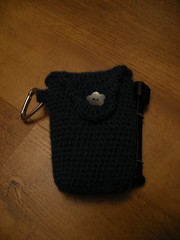crochet and bubble wrap camera case