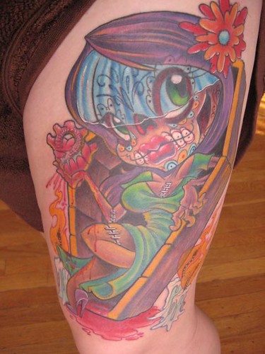 day of dead girl tattoo. Day of the Dead Girl