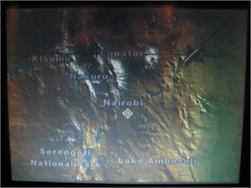 你拍攝的 7 肯亞航空 - 飛過赤道。