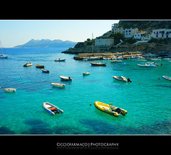 Levanzo Island - The clear water of the harbour