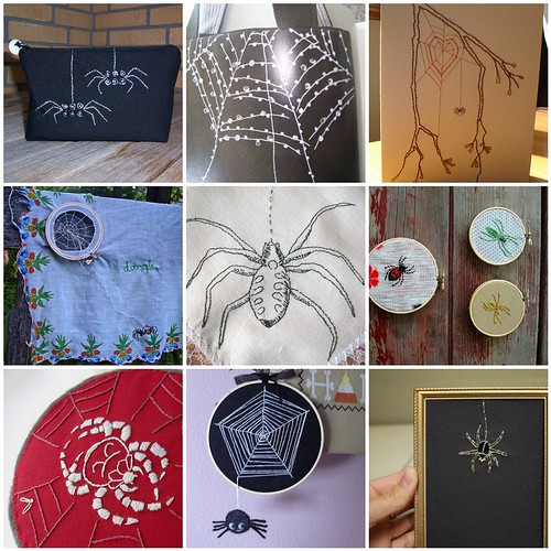Embroidery Inspiration - Spiders and Webs