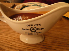 mmm... peter luger's old fashioned steak sauce