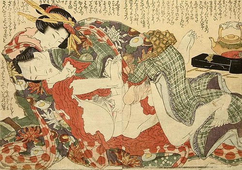 -Hokusai - Overlapping Skirts - Foreplay - c.1820. by you.