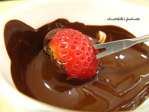 Cacao et Chocolat 巧克力噴泉沾草莓