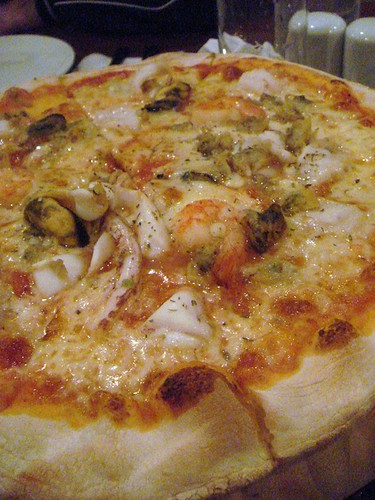 Seafood pizza@Villa Mauri
