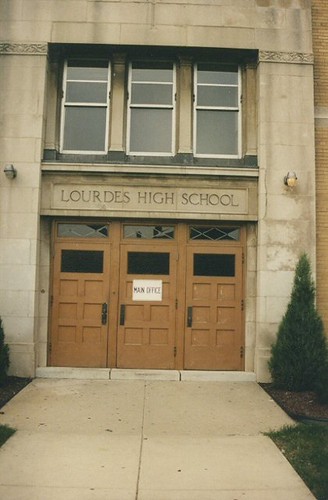 Lourdes High School near Chicago's Midway Airport. Chicago Illinois. August 1987.