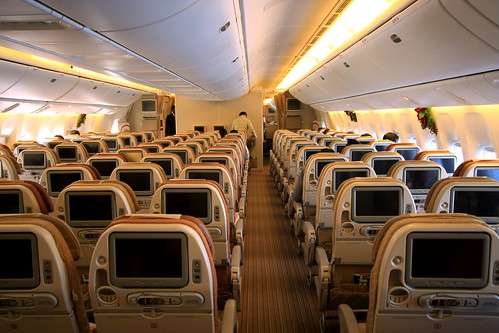 Singapore Airlines B777-300ER, The ergonomically designed new Economy Class 