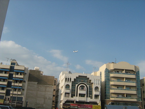 Plane flying past Diera