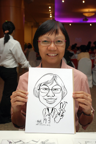 Caricature live sketching for Christ Methodist Church Christmas Celebration - 1