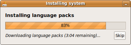 Installing language packs