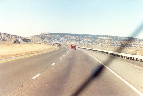 I-40 in Northern Arizona in my 67 VW bus, early Feb 1995