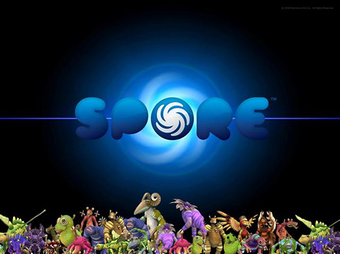 spore wallpaper. One of the wallpapers available from the Spore site.