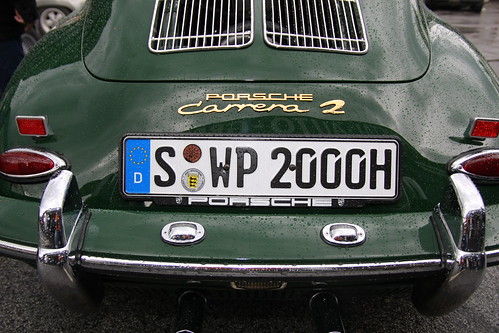 Porsche 356 Carrera 2 Dr Wolfgang Porsche license plate Copyright B Egger