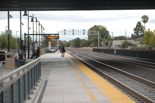 Caltrain站的光景