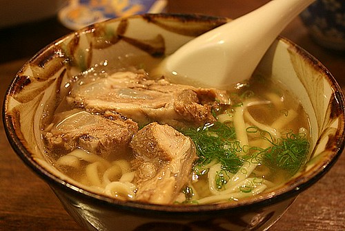 Noodles with pork ribs