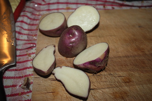 Inside of potatoes