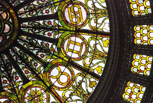 Tiffany Dome restoration: Details. Wow.