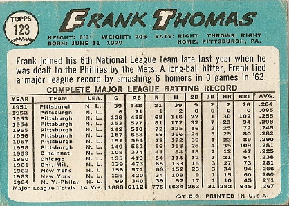 Frank Thomas (back) by you.