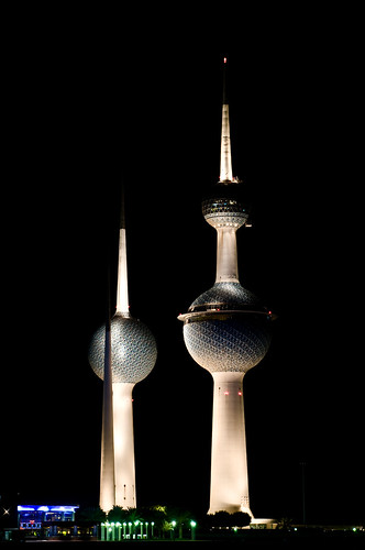 Kuwait Towers at Night