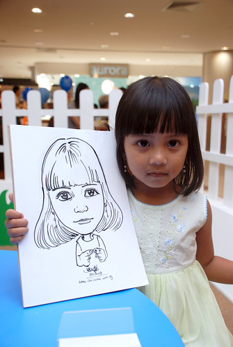caricature live sketching for West Coast Plaza day 1 - 1