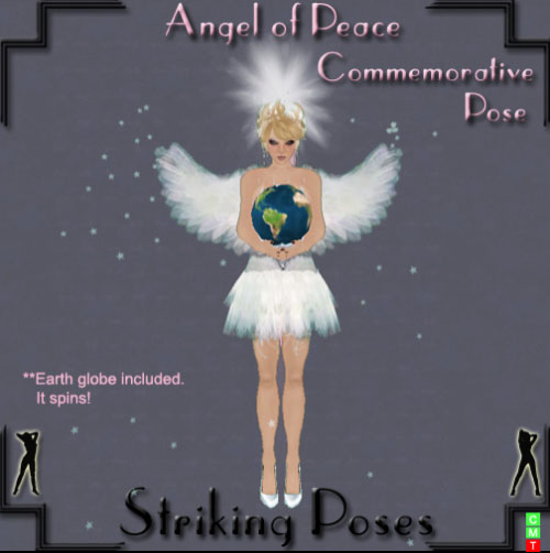 Striking poses angel
