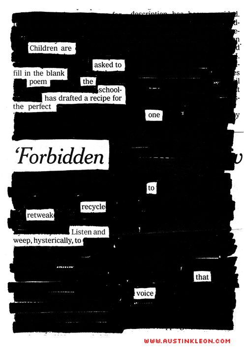 Newspaper Blackout Poems in the Classroom