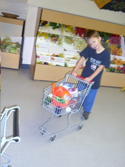 Josh is shopping