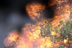 Flames burn out of control at Possum Kingdom Lake
