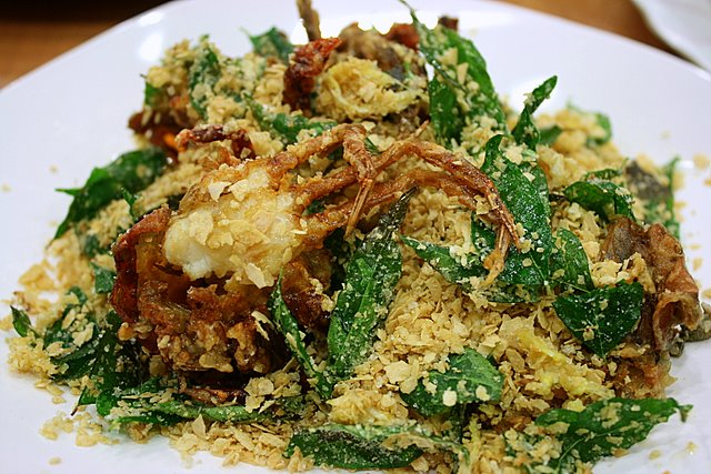 Cereal soft shell crabs
