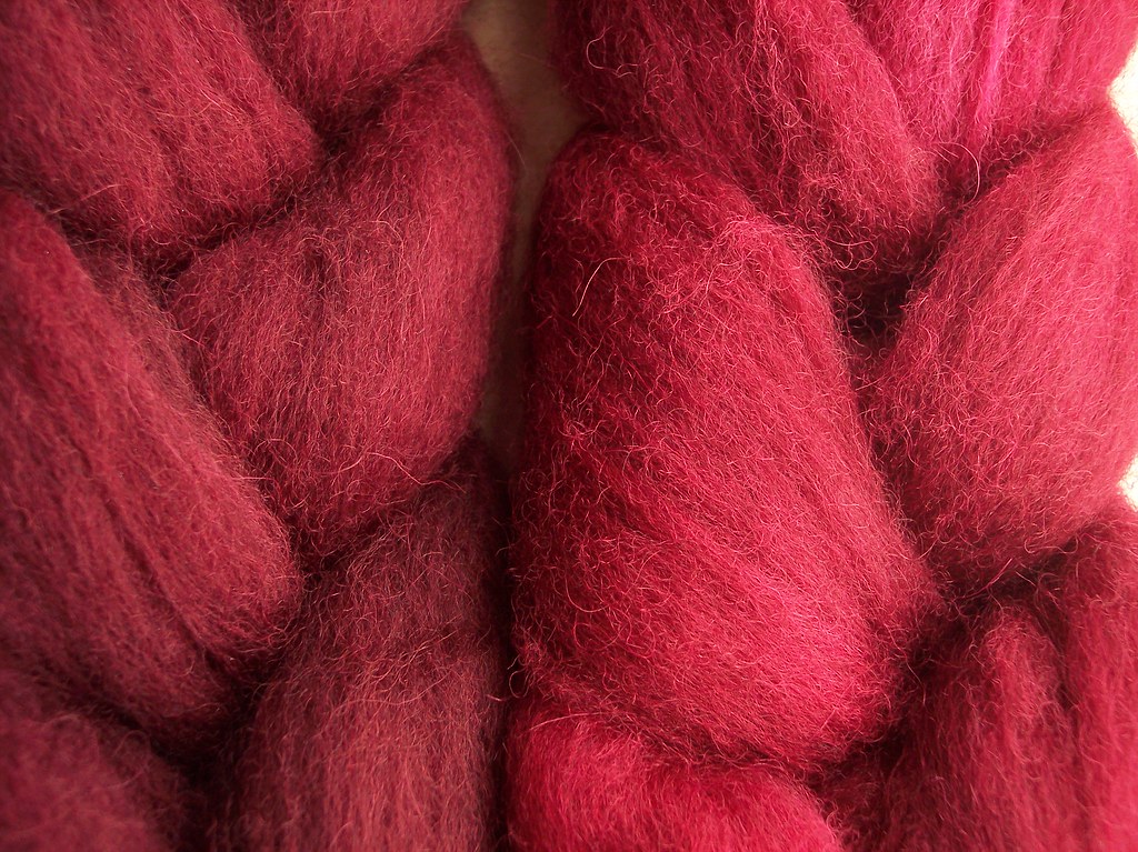 handdyed red