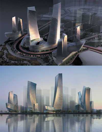 sorouh, Abu Dhabi UAE, dancing towers