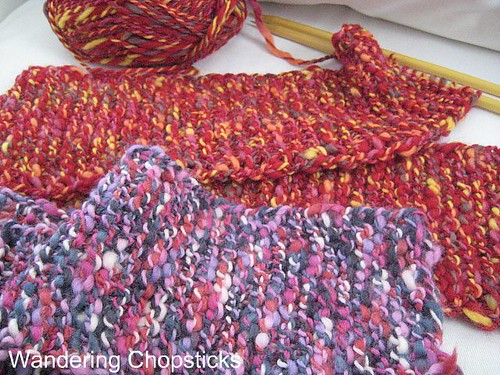 hand knit scarf
