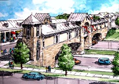 Florence's Ponte Vecchio? No, Leander's overpass (by: Gateway Planning Group)