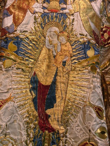 Our Lady on the front of the Chasuble from St Mark's Philadelphia