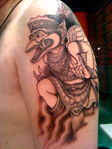 Amazing similarity Portuguese and Batak rooster Howabout Balinese tattoo