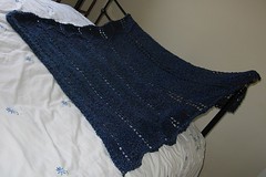 Blue lap blanket