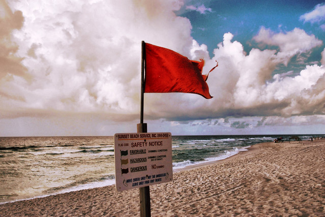 Red Flag Warning -  Some rights reserved by Bob AuBuchon CC-NC-BY-SA