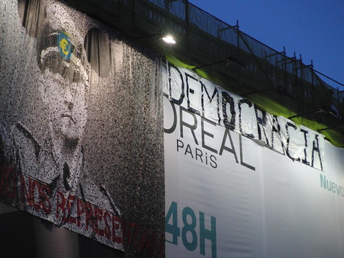 Transformación de la publi de L'Oreal por Democracia Real