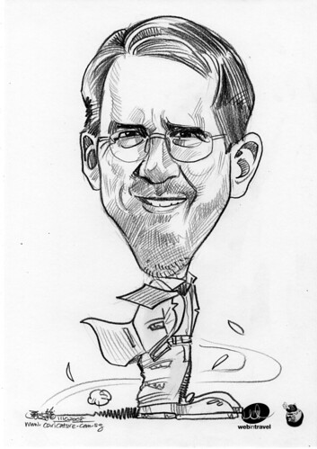 Caricatures Web in Travel 2008 Ric Leutwyler