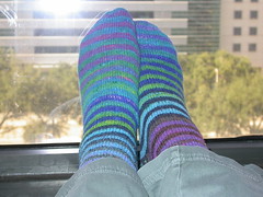 Noro stripey socks