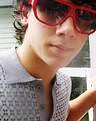 Nick Jonas in Red Sunglasses by hi2hayley.